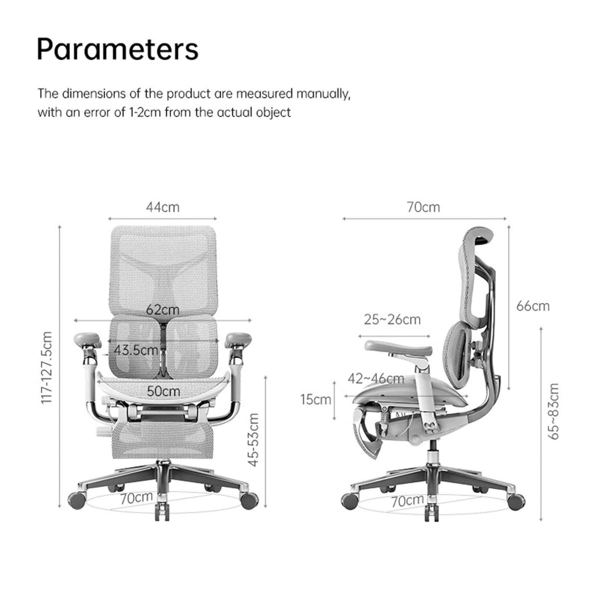 SIHOO Doro S300 Executive Ergonomic Office Chair with Footrest Black