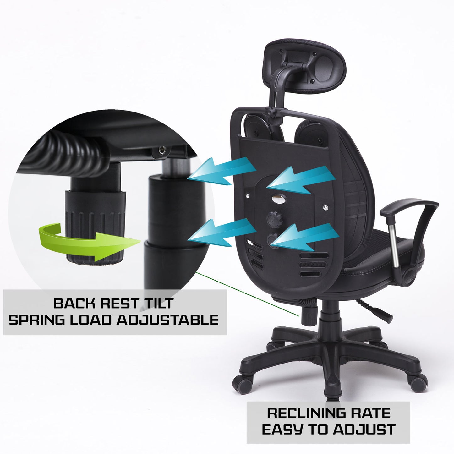 Ergonomic Korean Office Chair SUPERB GREY