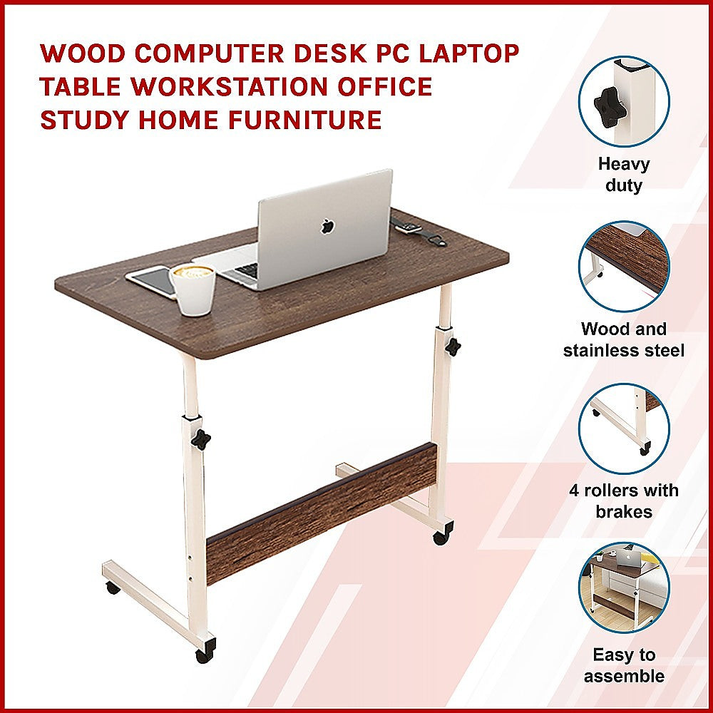 Wood Computer Desk PC Laptop Table Workstation Office Study Home Furniture